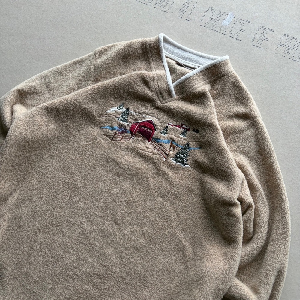 Y2K Croft & Barrow Fleece Sweater